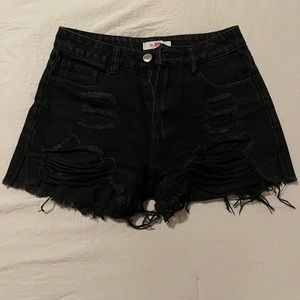 Buddy Love High Waisted Distressed Shorts